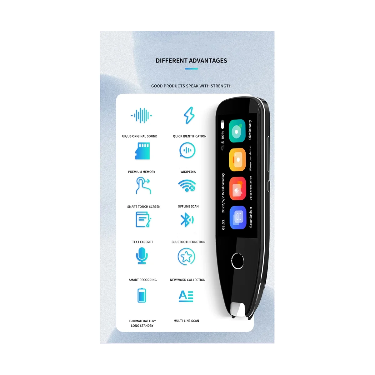 Smart Voice Scan Translator Pen Multifunction Offline Translation Real Time Language Translator Business Travel Abroad
Smart Voice Scan Translator Pen Multifunction Offline Translation Real Time Language Translator Business Travel Abroad