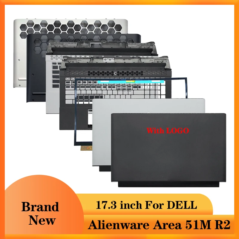 

Новый чехол для ноутбука DELL Alienware Area 51M R2, задняя крышка ЖК-дисплея/передняя рамка/Упор для рук/Нижняя крышка, чехол для компьютера