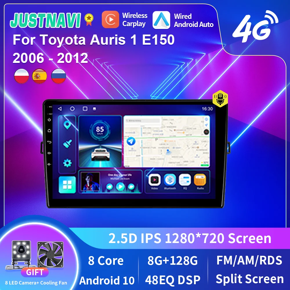 Автомагнитола JUSTNVI для Toyota Auris E140 E150 2006-2012, мультимедийный видеоплеер, навигация, стерео, GPS, Android 10, 2din, 2din, DVD
Автомагнитола JUSTNVI для Toyota Auris E140 E150 2006-2012, мультимедийный видеоплеер, навигация, стерео, GPS, Android 10, 2din, 2din, DVD