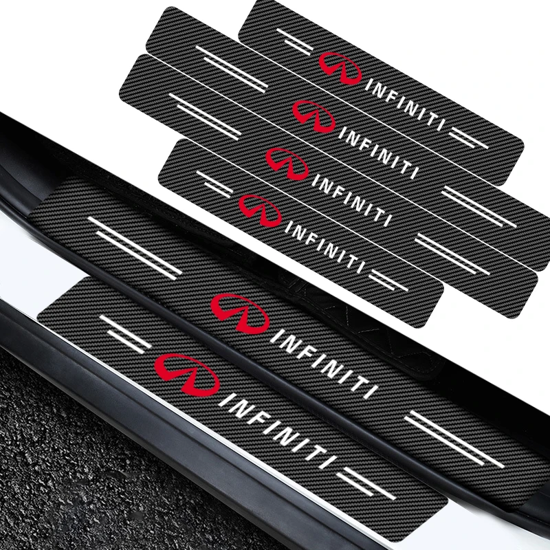 4pcs Car Threshold Door Sill Protector Anti Scratch for Infiniti FX35 Q50 Q30 ESQ QX50 QX60 QX70 EX JX35 G35 Car Accessories
4pcs Car Threshold Door Sill Protector Anti Scratch for Infiniti FX35 Q50 Q30 ESQ QX50 QX60 QX70 EX JX35 G35 Car Accessories