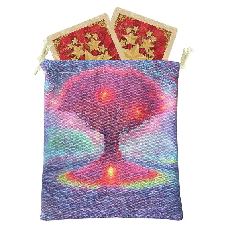 Pouch For Tarot Cards Drawstring Bag For Tarot Storage And Card Holder Drawstring Bag With Elf And Tree On Composite Velvet
Pouch For Tarot Cards Drawstring Bag For Tarot Storage And Card Holder Drawstring Bag With Elf And Tree On Composite Velvet