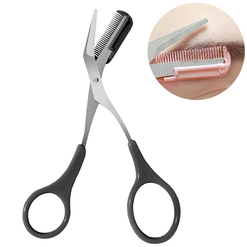 1pcs 3 Colors Eyebrow Trimmer Scissors with Comb Eyelash Hair Scissors Stainless Steel Eyebrow Razor Grooming Wenkbrauw Trimmer
1pcs 3 Colors Eyebrow Trimmer Scissors with Comb Eyelash Hair Scissors Stainless Steel Eyebrow Razor Grooming Wenkbrauw Trimmer