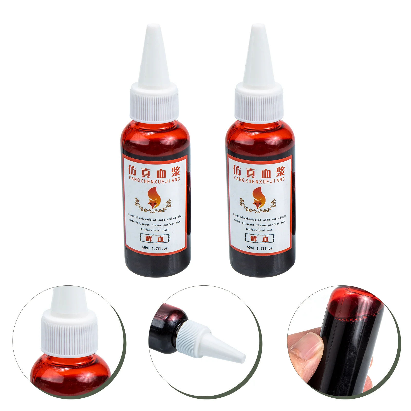 2 Bottles of Zombie Blood Makeup Props Makeup Blood Props Lifelike Plasma Props Fake Blood Props
2 Bottles of Zombie Blood Makeup Props Makeup Blood Props Lifelike Plasma Props Fake Blood Props