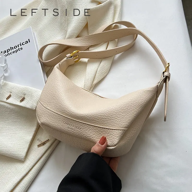 Маленькие сумки через плечо LEFTSIDE для женщин, весна 2023, модные дизайнерские сумки и кошельки из мягкой кожи, женская простая сумка-хобо
Маленькие сумки через плечо LEFTSIDE для женщин, весна 2023, модные дизайнерские сумки и кошельки из мягкой кожи, женская простая сумка-хобо