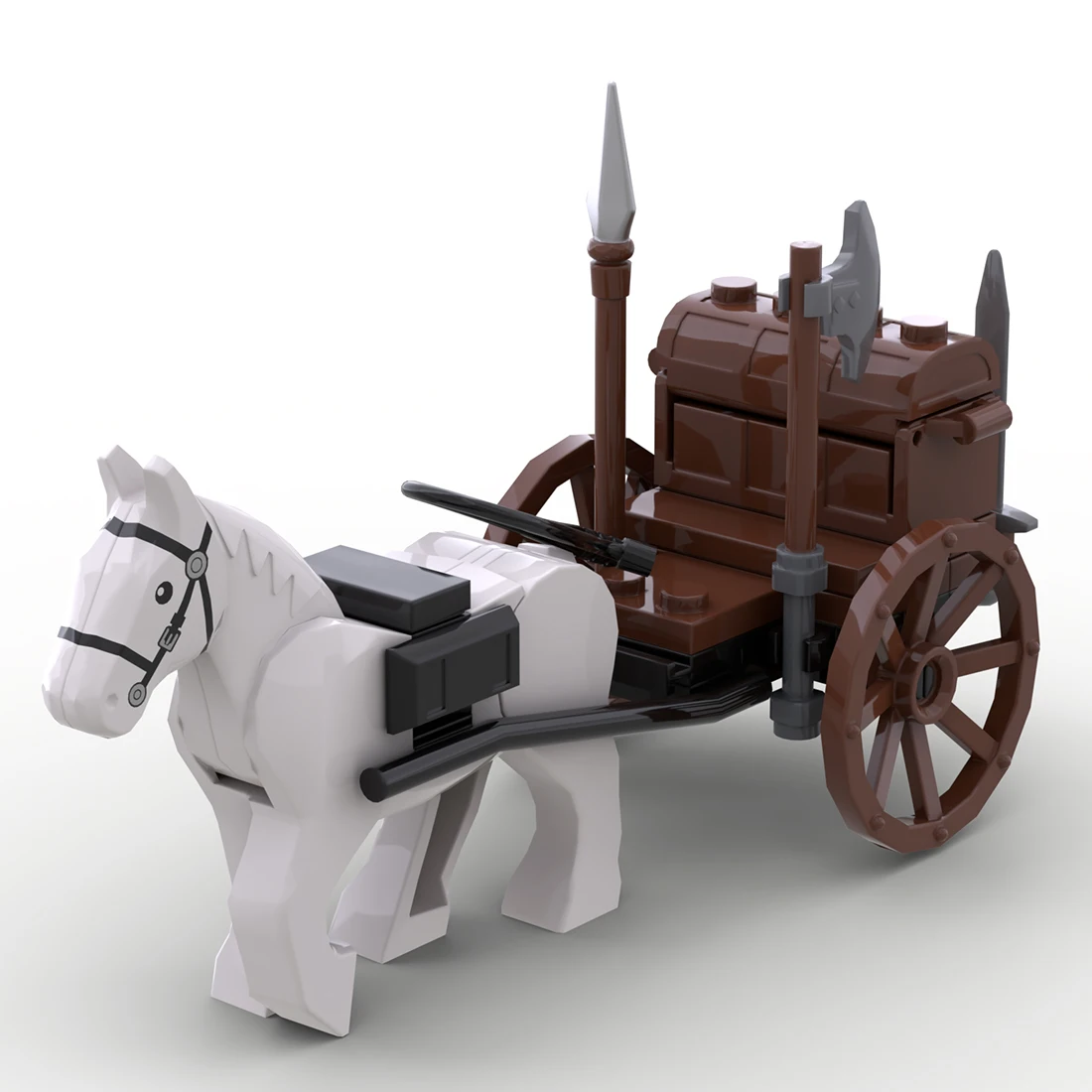 Authorized MOC-87090 Medieval Supply Wagon Compatible With 21325 Forge Shop Building Blocks MOC Set (36PCS)
Authorized MOC-87090 Medieval Supply Wagon Compatible With 21325 Forge Shop Building Blocks MOC Set (36PCS)