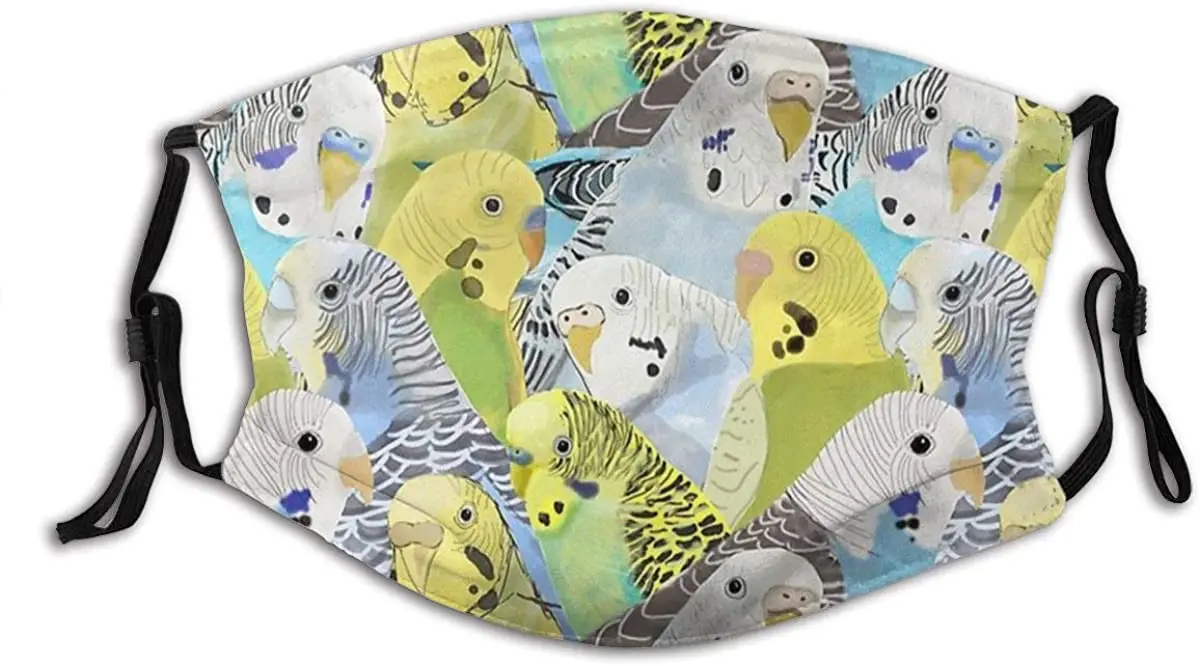 Animal Budgie Parakeets Parrots Bird Face Mask for Adults, Face Balaclava Reusable with 2 Filter for Men Women
Animal Budgie Parakeets Parrots Bird Face Mask for Adults, Face Balaclava Reusable with 2 Filter for Men Women