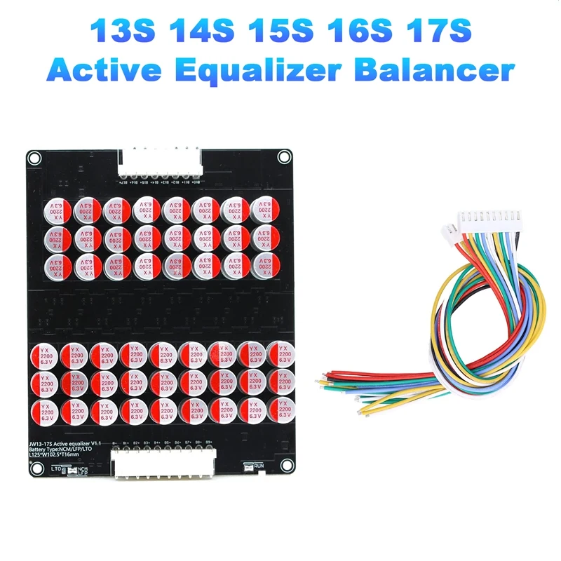 AU05 -13S 14S 15S 16S 17S Active Equalizer Balancer Lifepo4 Lipo LTO Battery Energy Equalization Capacitor BMS Board
AU05 -13S 14S 15S 16S 17S Active Equalizer Balancer Lifepo4 Lipo LTO Battery Energy Equalization Capacitor BMS Board