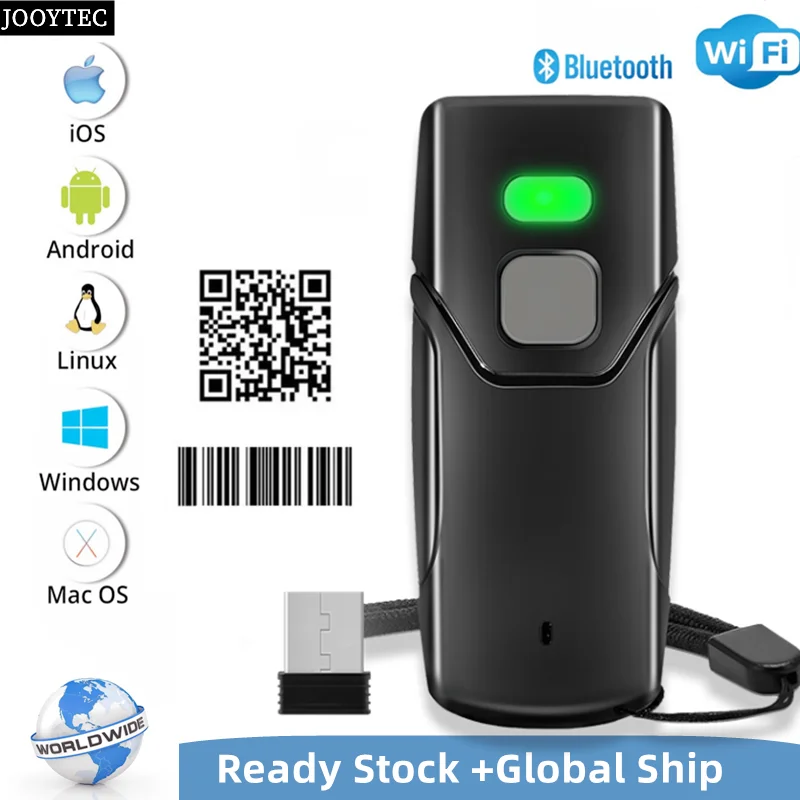 Беспроводной 2D сканер штрих-кода Bluetooth мини-сканер Поддержка Windows Android POS
Беспроводной 2D сканер штрих-кода Bluetooth мини-сканер Поддержка Windows Android POS