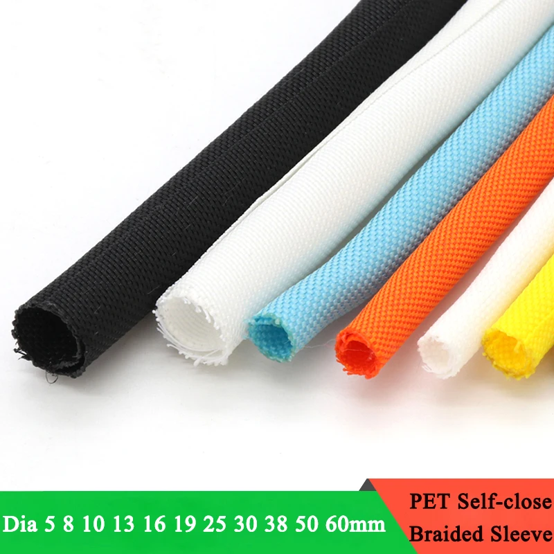 1/5M Multicolor PET Self Closing Expandable Braided Sleeve Dia 5 8 10 13 16 19 25 30 Mm Cable Protector Harness Nylon Wire Wrap
1/5M Multicolor PET Self Closing Expandable Braided Sleeve Dia 5 8 10 13 16 19 25 30 Mm Cable Protector Harness Nylon Wire Wrap