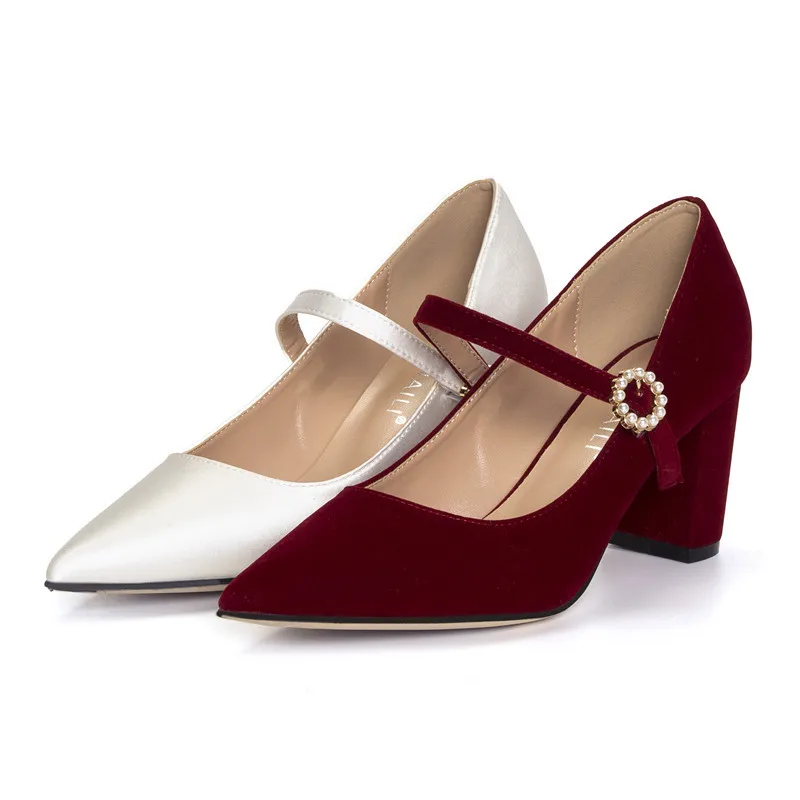 Red Wedding Shoes Women's Burgundy Large Size 43 Thick Heel Strap Mary Jane Shoes White Wedding Dress Bridal Shoes
Red Wedding Shoes Women's Burgundy Large Size 43 Thick Heel Strap Mary Jane Shoes White Wedding Dress Bridal Shoes