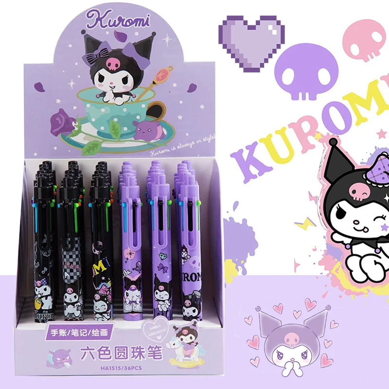 Kuromi 6Colors Ball Pen Kawaii Students Multi Color Ballpoint Pens Mark Anime Sanrioed Cute Graffiti Pen Lovely Kids Girls Gifts
Kuromi 6Colors Ball Pen Kawaii Students Multi Color Ballpoint Pens Mark Anime Sanrioed Cute Graffiti Pen Lovely Kids Girls Gifts