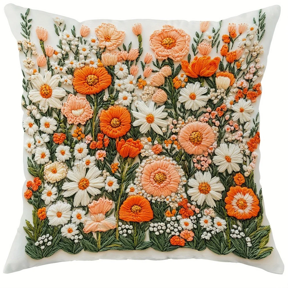 Наволочки с цветочным тиснением: яркая оранжево-белая цветочная композиция, чехол для диванной подушки, украшение для дома, комнаты, 2D плоская печать
Наволочки с цветочным тиснением: яркая оранжево-белая цветочная композиция, чехол для диванной подушки, украшение для дома, комнаты, 2D плоская печать