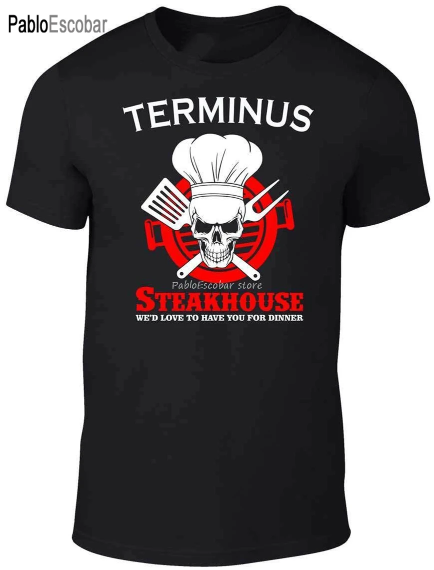 Men'S Terminus Steakhouse T-Shirt - Funny Dead Roamers Walking Walkers Zombie Present Casual Tee Shirt men summer t-shirt
Men'S Terminus Steakhouse T-Shirt - Funny Dead Roamers Walking Walkers Zombie Present Casual Tee Shirt men summer t-shirt
