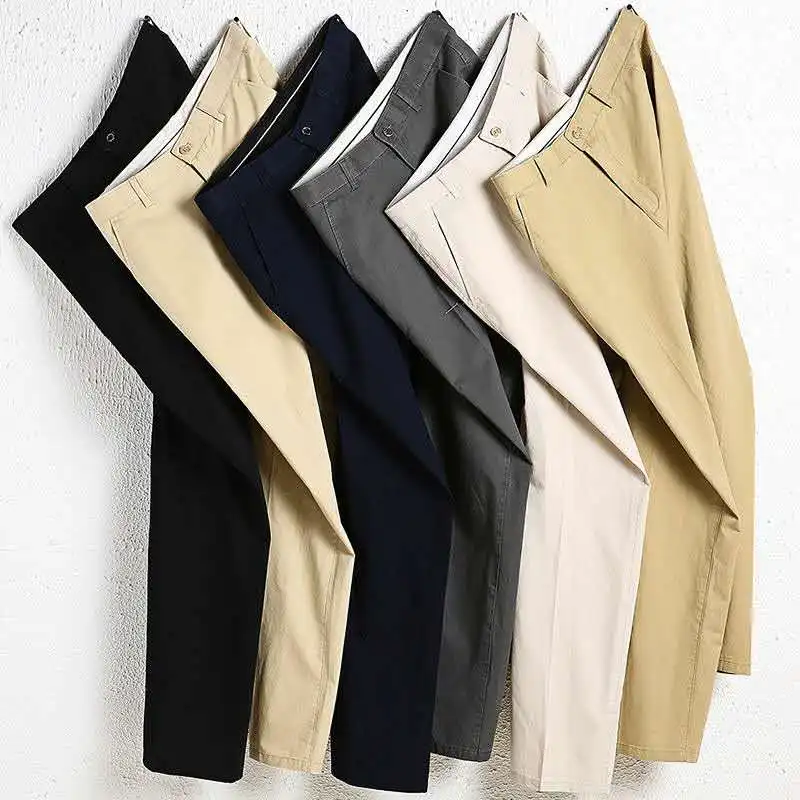 Black Casual Pants Men Straight Leg Men's Summer Pants Cotton New Khaki High Waisted Trouser Dress Business Vintage Lightweight
Black Casual Pants Men Straight Leg Men's Summer Pants Cotton New Khaki High Waisted Trouser Dress Business Vintage Lightweight