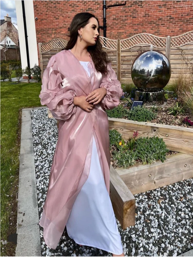 Summer Petal Puff Sleeve Muslim Abaya Women Dress Modest Morocco Party Long Dress Islamic Turkey Dubai Eid Ramadan Jubah Robe
Summer Petal Puff Sleeve Muslim Abaya Women Dress Modest Morocco Party Long Dress Islamic Turkey Dubai Eid Ramadan Jubah Robe