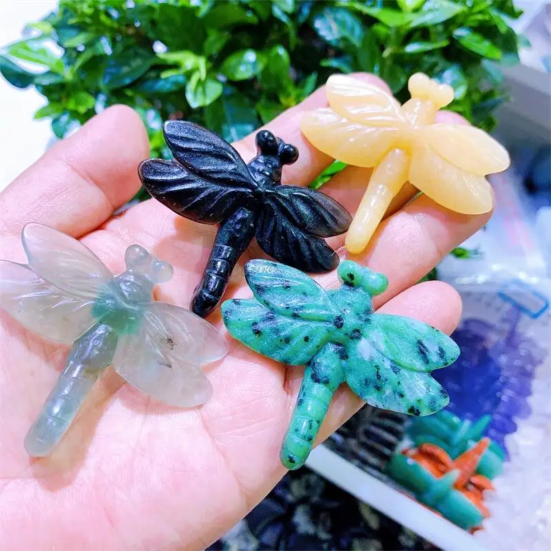 Natural Crystal Quartz Dragonfly Statue Hand-carved Figurine Animal Home Decoration And Stones Healing Gift 1pcs 5.5cm
Natural Crystal Quartz Dragonfly Statue Hand-carved Figurine Animal Home Decoration And Stones Healing Gift 1pcs 5.5cm