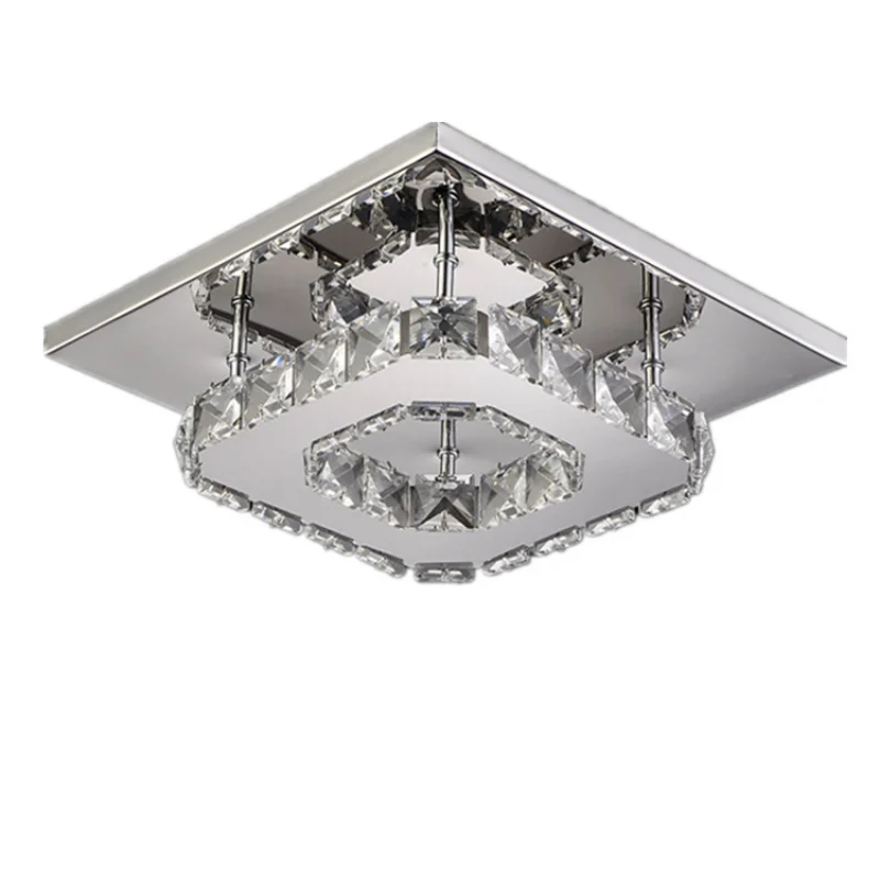 Modern Simple Crystal Ceiling Light Nordic Creative Square Aisle Balcony Porch Stainless Steel LED Interior Decorative Lights
Modern Simple Crystal Ceiling Light Nordic Creative Square Aisle Balcony Porch Stainless Steel LED Interior Decorative Lights