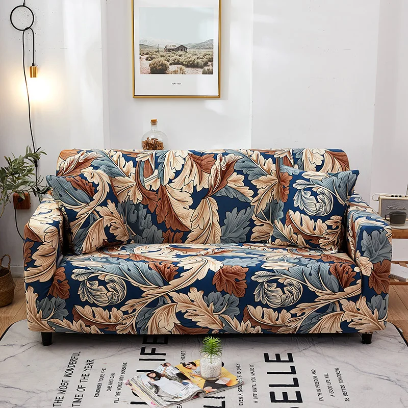 Цветочный чехол для дивана из хлопка эластичная накидка полноразмерные