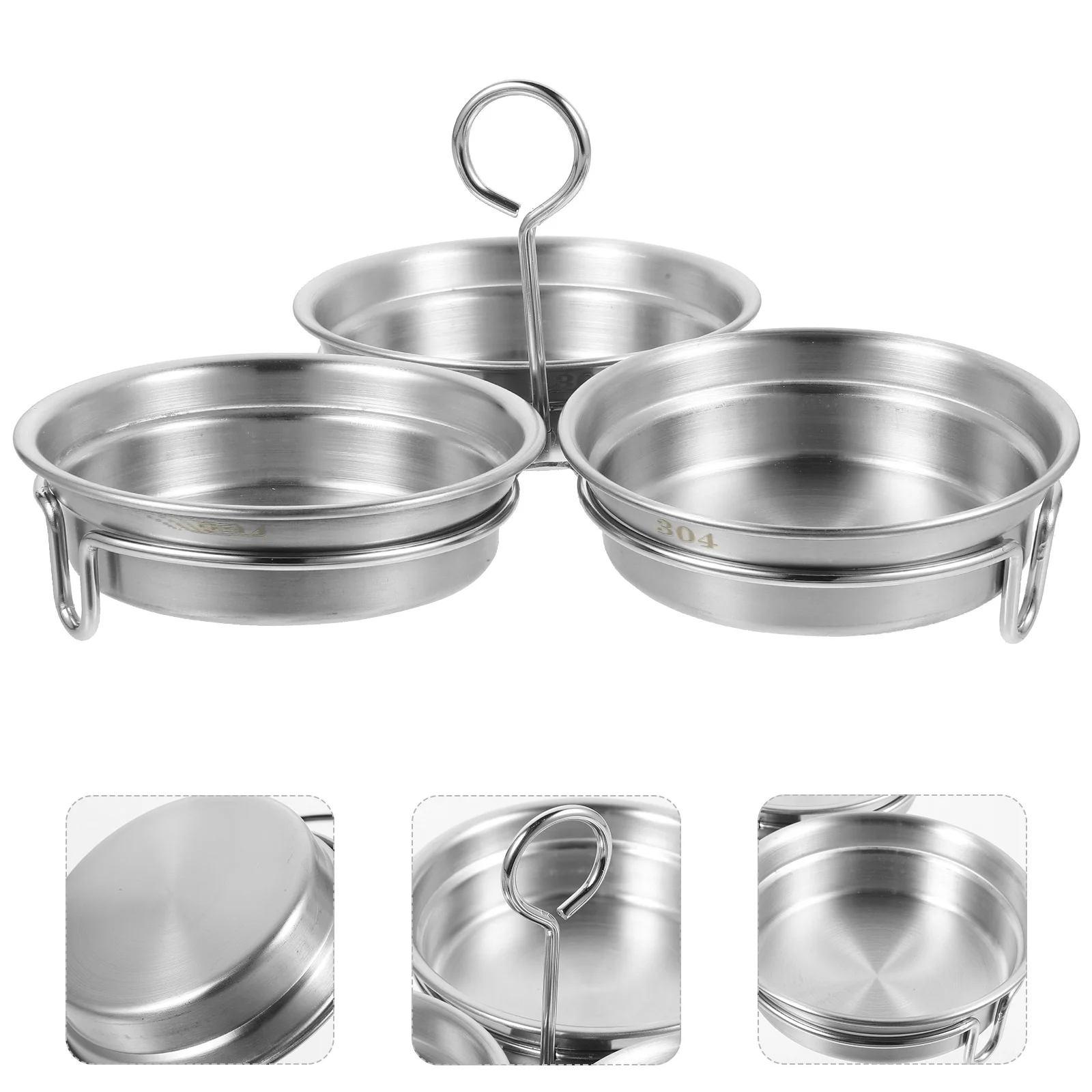 

2 Pcs Stainless Steel Egg Steamer Boiling Mold Boiler Shaping Home Poacher Ring Maker