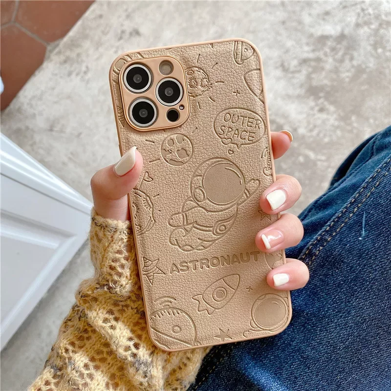 Hot Sales For iPhone 11 12 Pro Max XS Max XR X 8 7 Plus Leather Soft Bumper iPhone 13 Pro Max Case Cartoon Cute Astronaut Phone
Hot Sales For iPhone 11 12 Pro Max XS Max XR X 8 7 Plus Leather Soft Bumper iPhone 13 Pro Max Case Cartoon Cute Astronaut Phone