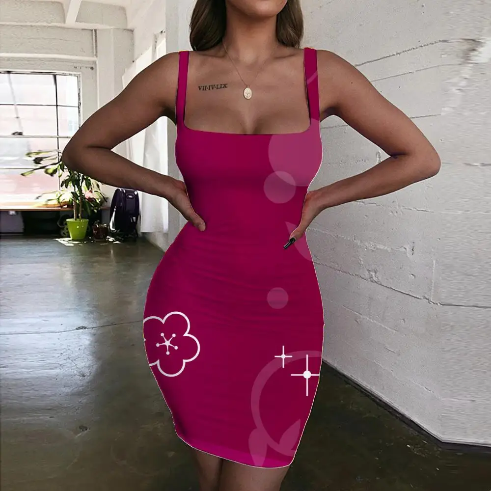 Giyu Flower Dresses Women Flowers Bodycon Dress Red Halter Sleeveless Street Ladies Dresses Womens Clothing Plus Size New
Giyu Flower Dresses Women Flowers Bodycon Dress Red Halter Sleeveless Street Ladies Dresses Womens Clothing Plus Size New