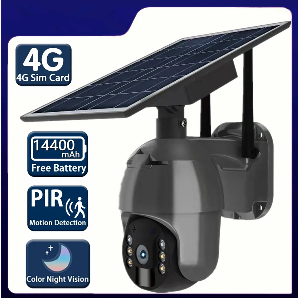 Камера видеонаблюдения с 2 датчиками движения, 5 МП, 4G, SIM-карта
Камера видеонаблюдения с 2 датчиками движения, 5 МП, 4G, SIM-карта