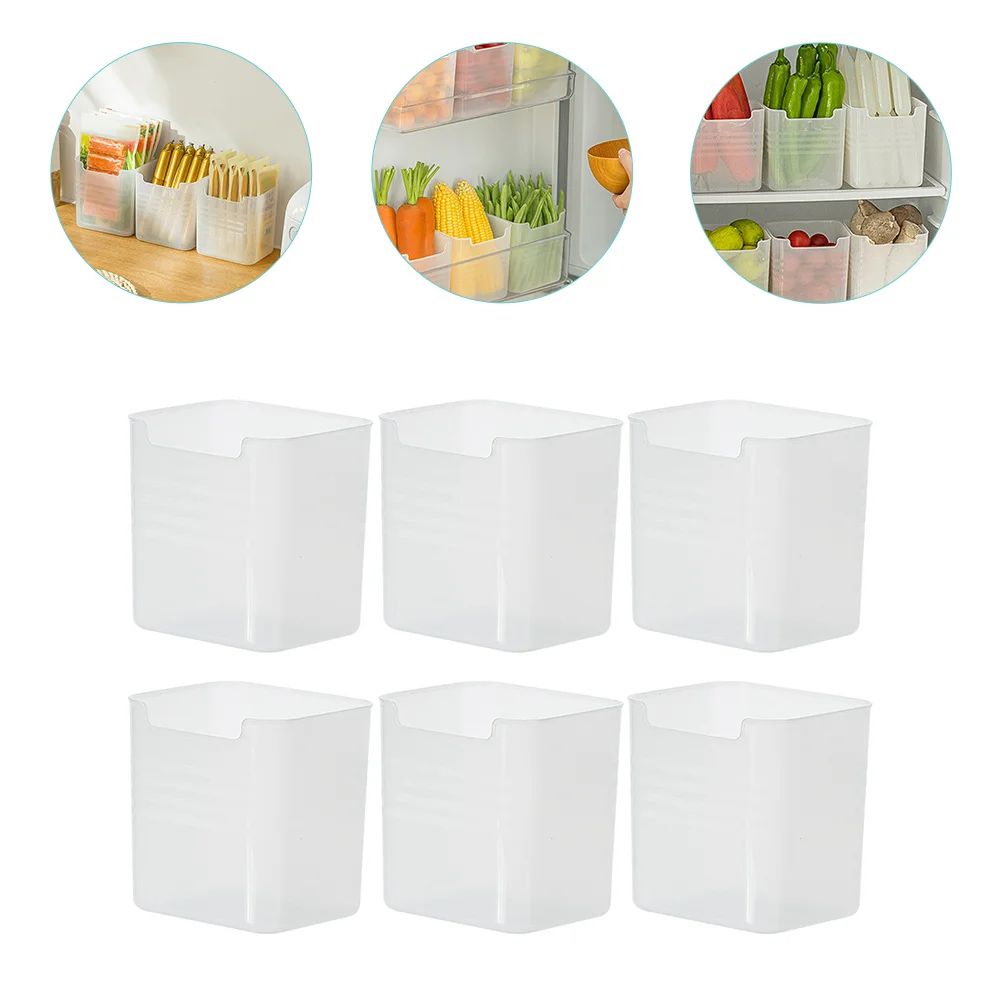 6pcs Convenient Clear Matte Fruit Container Fridge Side Door Storage Container Snack Storage Box Fruit Crisper
6pcs Convenient Clear Matte Fruit Container Fridge Side Door Storage Container Snack Storage Box Fruit Crisper