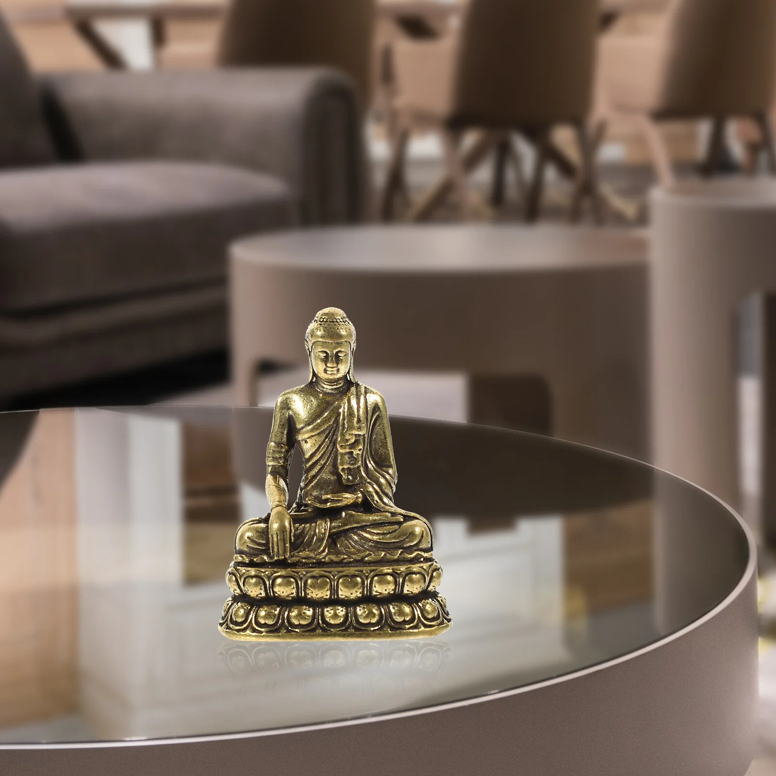 Brass Shakyamuni Ornament Sakyamuni Vintage Decor Tiny Tabletop Figurines Meditating Craft 
Brass Shakyamuni Ornament Sakyamuni Vintage Decor Tiny Tabletop Figurines Meditating Craft