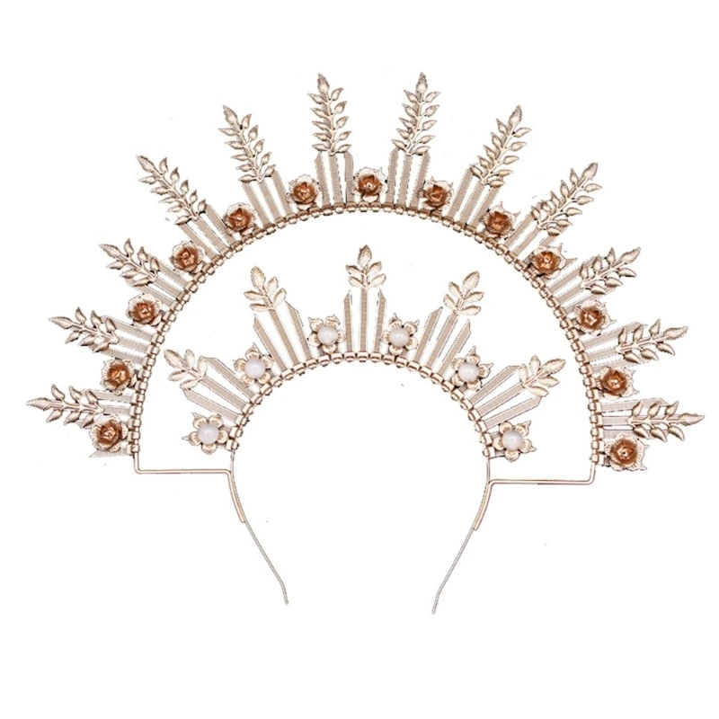 652F Halloween Costume Headpiece Elegant GoddessCrown Hairband Bachelorette Party Headband Women Headdress Hair Accessories
652F Halloween Costume Headpiece Elegant GoddessCrown Hairband Bachelorette Party Headband Women Headdress Hair Accessories