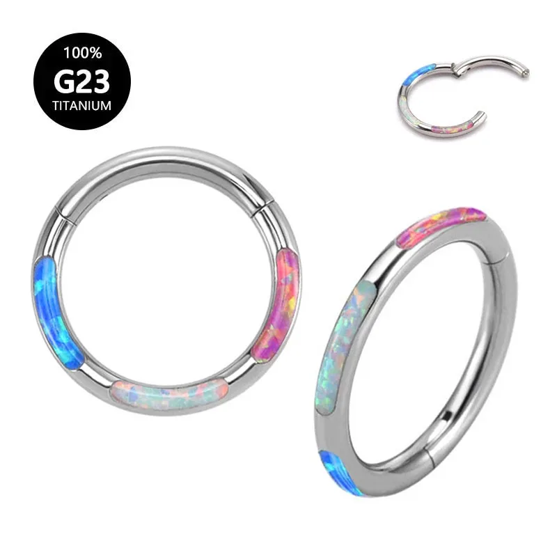 ASTM F136 G23 Titanium Moon Opal Daith Earrings Septum Segment Nose Rings Cartilage Tragus Helix Piercing Jewelry 16G
ASTM F136 G23 Titanium Moon Opal Daith Earrings Septum Segment Nose Rings Cartilage Tragus Helix Piercing Jewelry 16G