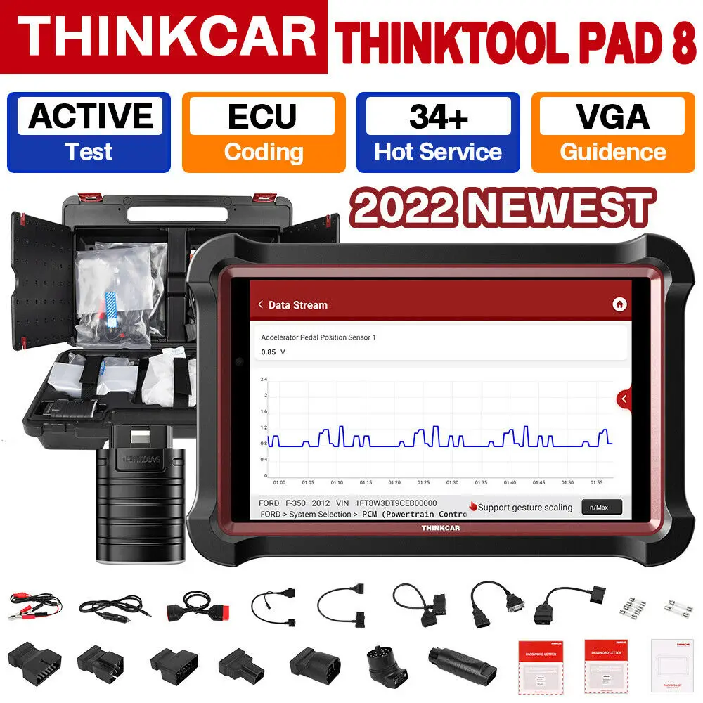 THINKTOOL PAD8 Bidirectional ALL SYSTEM SCANNER KEY CODING OBD2 DIAGNOSTIC TOOL
THINKTOOL PAD8 Bidirectional ALL SYSTEM SCANNER KEY CODING OBD2 DIAGNOSTIC TOOL