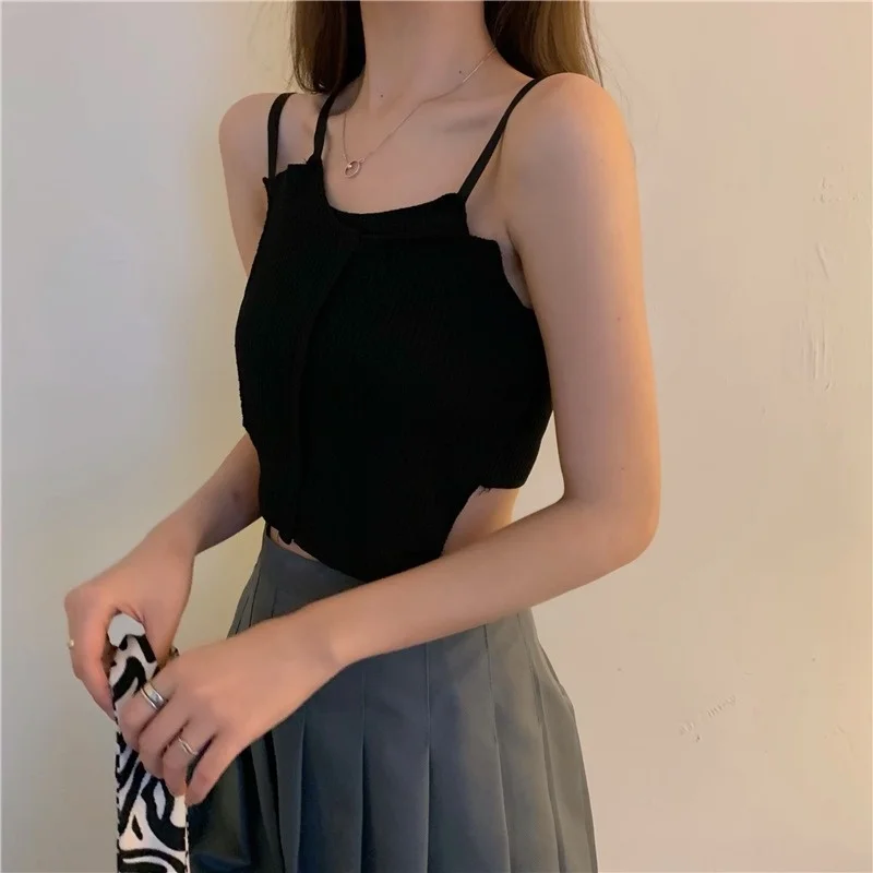 Women Sling Small Suspender Women's Wear New Vest Irregular Two-piece Bottomed Top Nuyoah
Women Sling Small Suspender Women's Wear New Vest Irregular Two-piece Bottomed Top Nuyoah