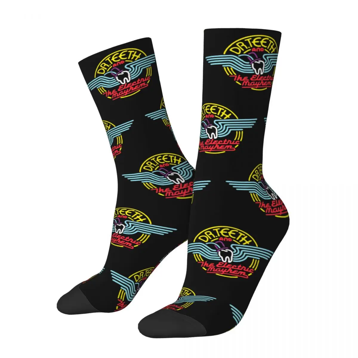 

Harajuku Dr Teeth And The Electric Mayhem Soccer Crew Socks Accessories All Season Soft Long Socks Sweat Absorbing Suprise Gift