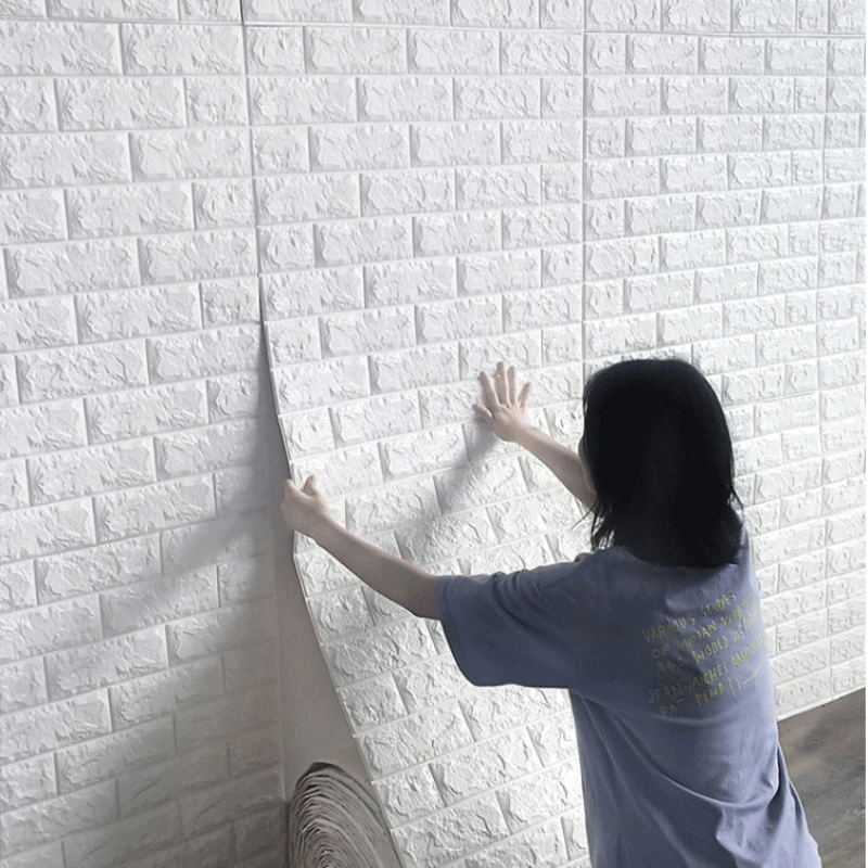 70cmx100cm 3D DIY Wall Stickers Self-adhesive Foam Brick Wallpaper Wall Decor Living Wall Sticker For Kids Room Decor
70cmx100cm 3D DIY Wall Stickers Self-adhesive Foam Brick Wallpaper Wall Decor Living Wall Sticker For Kids Room Decor