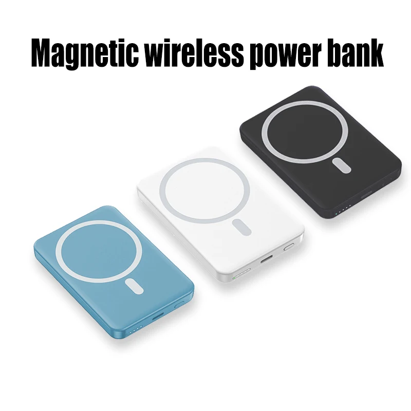 5000mAh Magnetic Wireless Power Bank For iPhone 13 12pro 11 XS Mini Portable Externe Battery MagSafe PowerBank
5000mAh Magnetic Wireless Power Bank For iPhone 13 12pro 11 XS Mini Portable Externe Battery MagSafe PowerBank