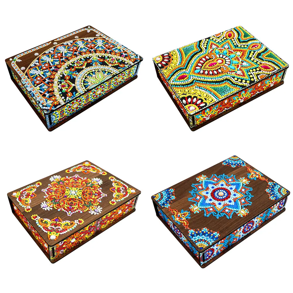 Mandala Jewelry Storage Box Exquisite DIY Diamond Drawing Special Shaped Drill Case Art Multifunctional Storage
Mandala Jewelry Storage Box Exquisite DIY Diamond Drawing Special Shaped Drill Case Art Multifunctional Storage