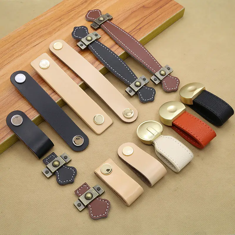 Color Nordic Kitchen Handle Wardrobe Suitcase Handle Furniture Drawer Leather Handle Faux Leather Small Handle
Color Nordic Kitchen Handle Wardrobe Suitcase Handle Furniture Drawer Leather Handle Faux Leather Small Handle