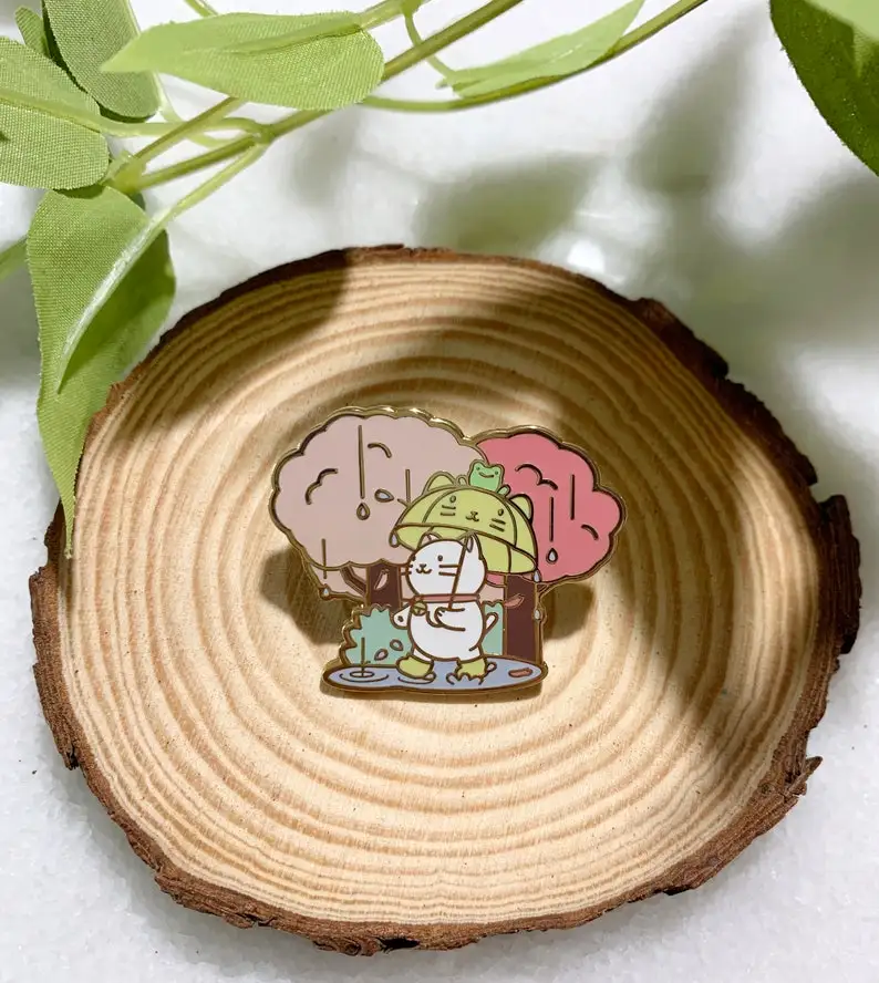 Rainy Day Kitty Hard Enamel Pin, lapel pin jewelry, gifts for catlovers, stocking stuffer christmas
Rainy Day Kitty Hard Enamel Pin, lapel pin jewelry, gifts for catlovers, stocking stuffer christmas