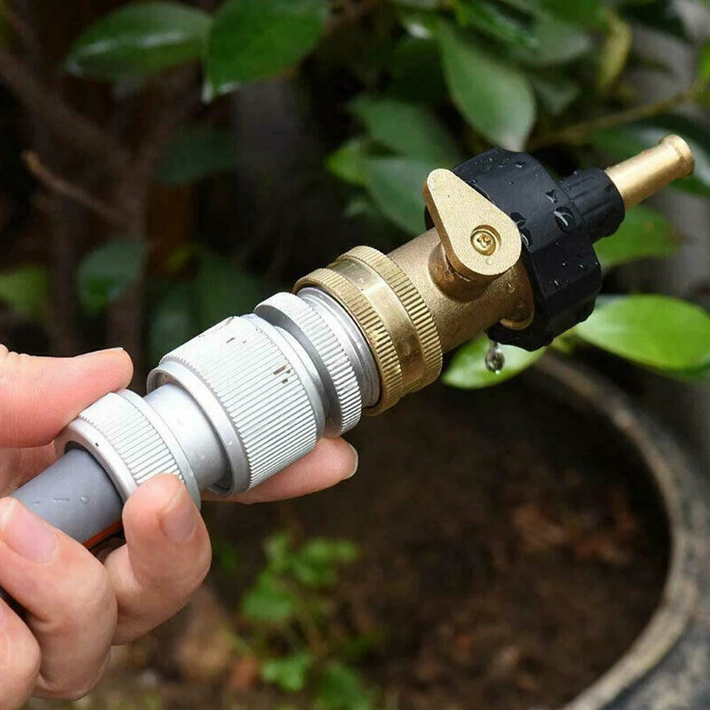 GHT 3/4 Inch Hose Connector With Switch Brass Garden Hose One-way Ball Valve Garden Water Pipe Shut-off Valve Faucet Connector
GHT 3/4 Inch Hose Connector With Switch Brass Garden Hose One-way Ball Valve Garden Water Pipe Shut-off Valve Faucet Connector