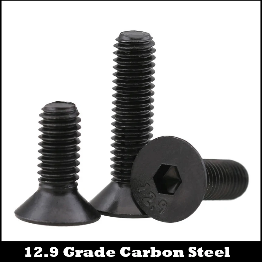 

M8 M8*45/50/55/60 12.9 Grade Black Carbon Steel DIN7991 Flat CSK Countersunk Head Inner Hex Hexagon Socket Screw
