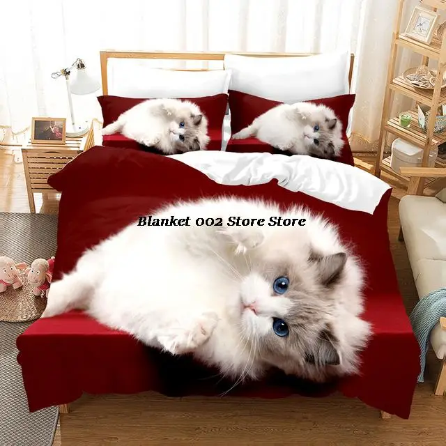 Cute Puppet Cat Bedding Set Aniaml Duvet Cover Sets For Kids Adults Bed Clothes Tabby Cats Home Textile
Cute Puppet Cat Bedding Set Aniaml Duvet Cover Sets For Kids Adults Bed Clothes Tabby Cats Home Textile