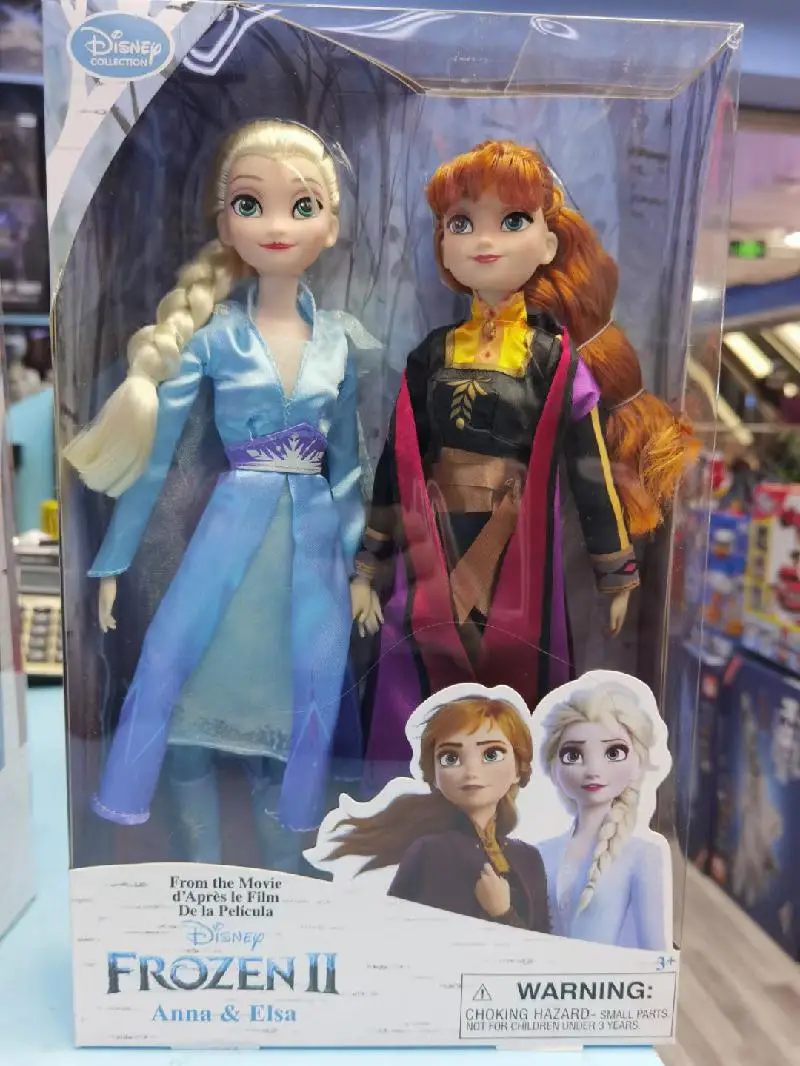 

Disney Frozen 2 Princess Anna Elsa Doll Action Figure Toys Kawaii Anime Collection Model Moveable Joints Toys For Girl Gift