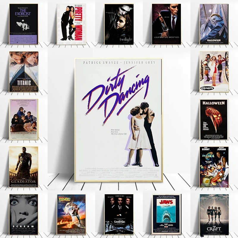 Movie poster dirty dance canvas painting 8090s classic movie prints and pictures Nordic modern room bar cafe wall decoration
Movie poster dirty dance canvas painting 8090s classic movie prints and pictures Nordic modern room bar cafe wall decoration