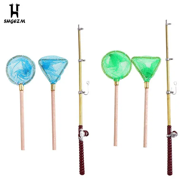Fishing Rod Round Miniature Doll House Decoration Garden Decoration Net Triangle Net Group For Kids Toy
Fishing Rod Round Miniature Doll House Decoration Garden Decoration Net Triangle Net Group For Kids Toy