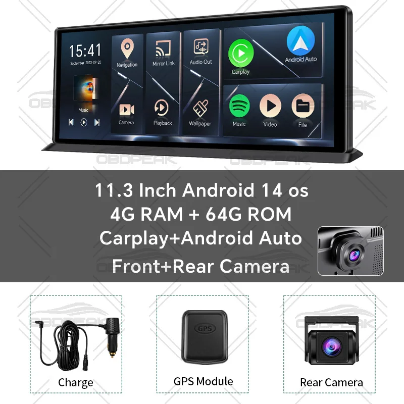 Видеорегистратор K60 Pro с Android 14, беспроводным CarPlay и Android Auto, двумя камерами, записью видео 1080P, GPS-навигацией, Wi-Fi и функцией камеры заднего вида
Видеорегистратор K60 Pro с Android 14, беспроводным CarPlay и Android Auto, двумя камерами, записью видео 1080P, GPS-навигацией, Wi-Fi и функцией камеры заднего вида