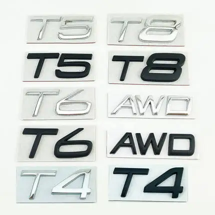 3D AWD T3 T5 T6 T8 Logo Emblem Badge Decal Car Sticker for Volvo C30 V40 V60 S40 S60 XC60 XC90 XC40 S80 S90 S80L S60L Car Stying
3D AWD T3 T5 T6 T8 Logo Emblem Badge Decal Car Sticker for Volvo C30 V40 V60 S40 S60 XC60 XC90 XC40 S80 S90 S80L S60L Car Stying