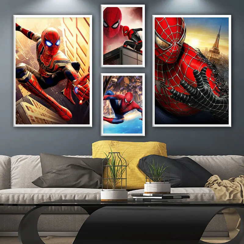 Disney Мстители Marvel постер Человек-паук Картина на холсте фильм настенные принты крутая картина Современная фотосессия 
Disney Мстители Marvel постер Человек-паук Картина на холсте фильм настенные принты крутая картина Современная фотосессия