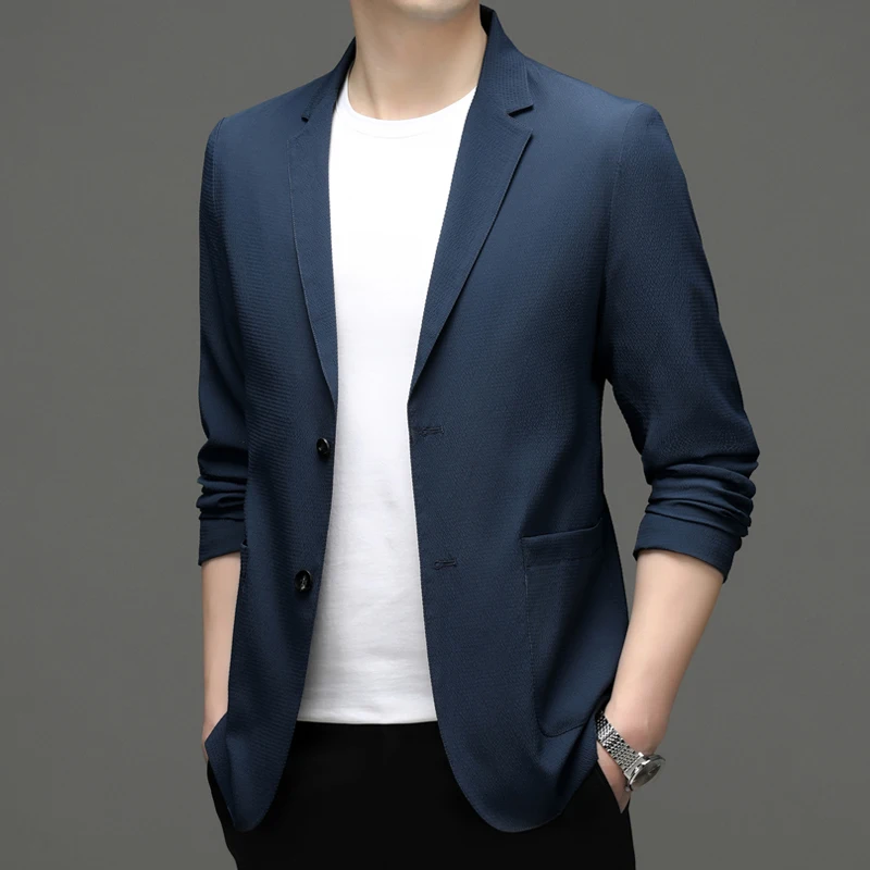 2023New Men's Fashion Handsome Trend Boutique Banquet Party Korean Version Slim-fit Simple Coat Suit Business Casual Blazer Coat
2023New Men's Fashion Handsome Trend Boutique Banquet Party Korean Version Slim-fit Simple Coat Suit Business Casual Blazer Coat