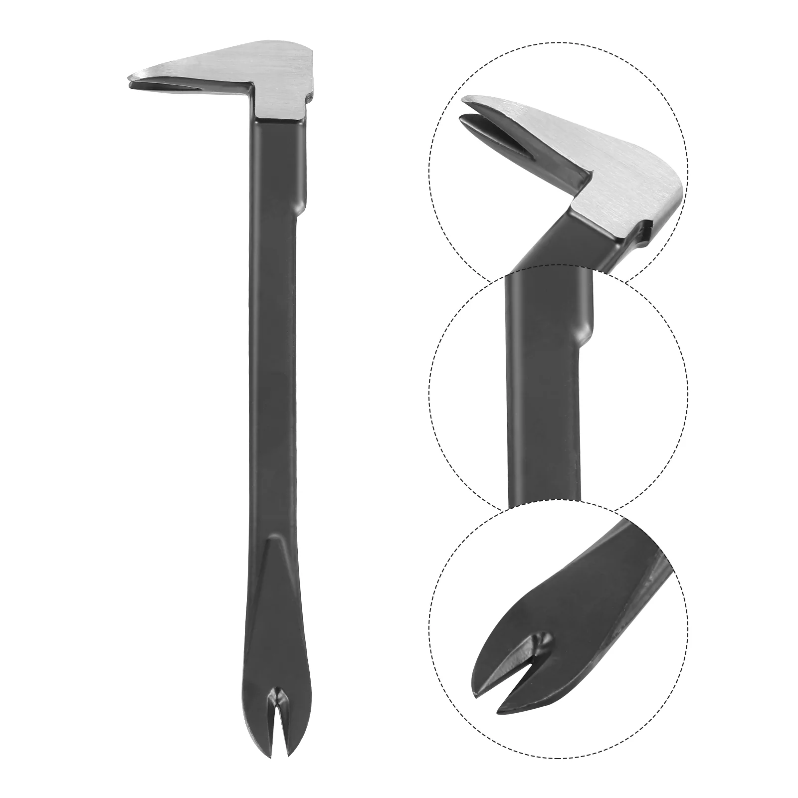 1pc Nail Extractor Carbon Steel Puller Multi Purpose Nail Extraction Pry Bar 
1pc Nail Extractor Carbon Steel Puller Multi Purpose Nail Extraction Pry Bar
