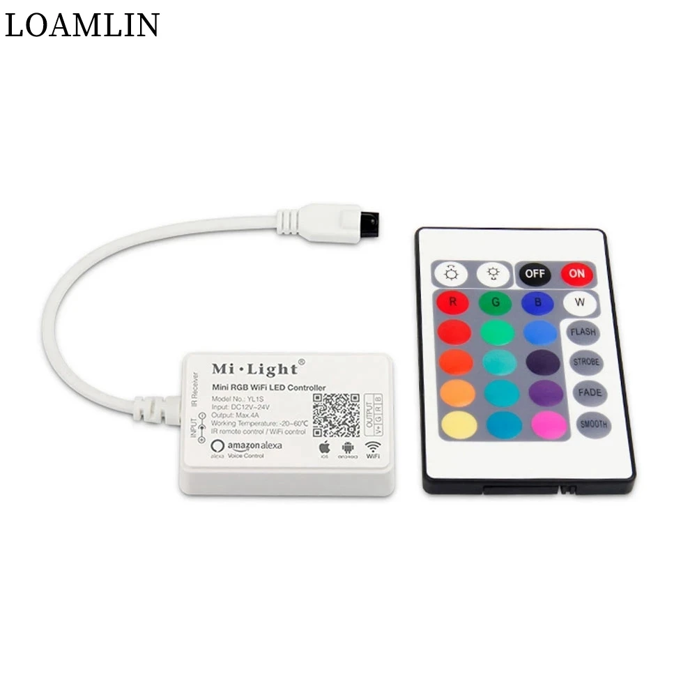 Milight YL1S YL2S DC12-24V Mini RGB RGBW/WW WiFi Smart APP LED Controller+IR Remote Control for LED Strip Light
Milight YL1S YL2S DC12-24V Mini RGB RGBW/WW WiFi Smart APP LED Controller+IR Remote Control for LED Strip Light